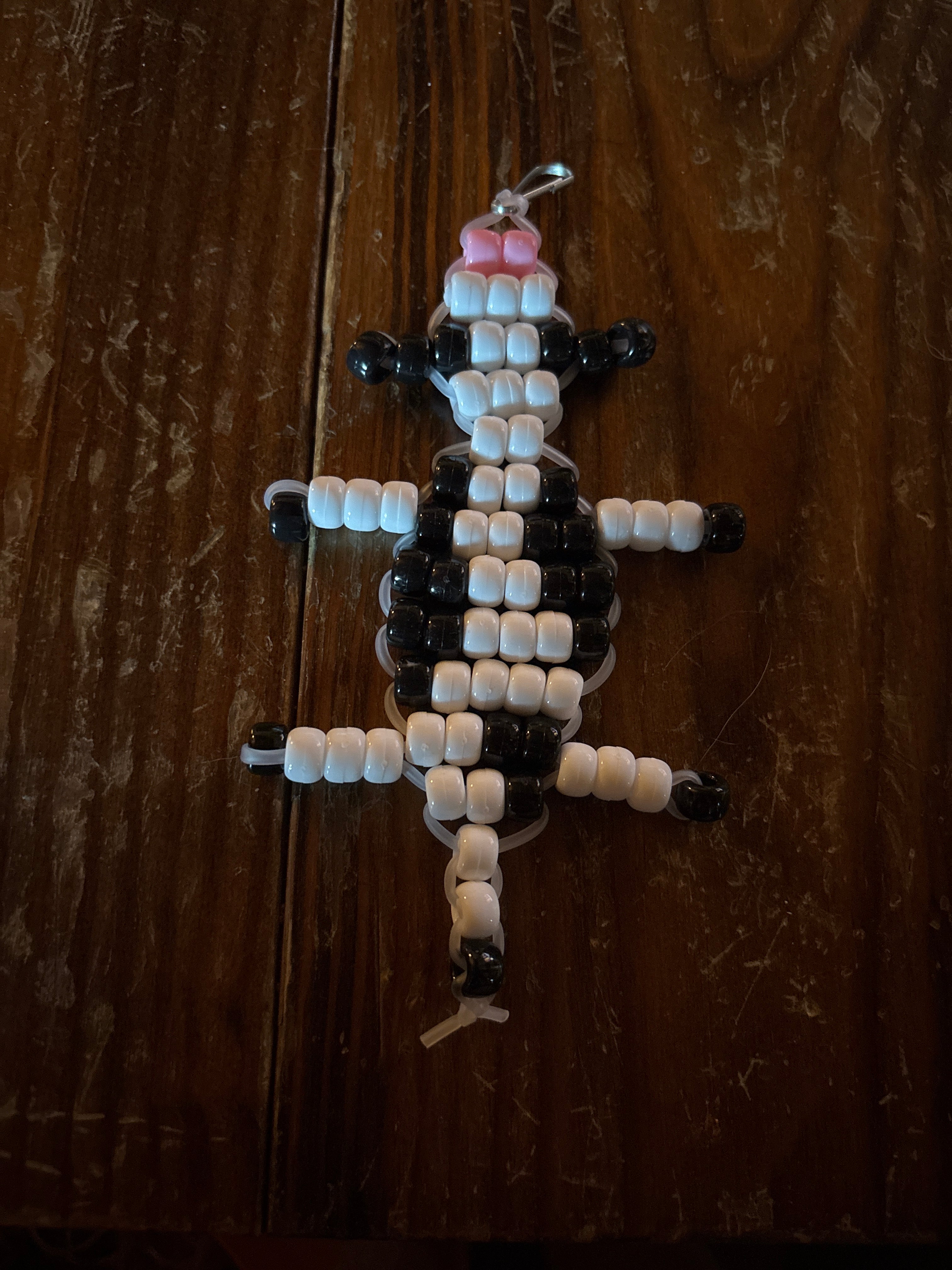 Cow beaded keychain