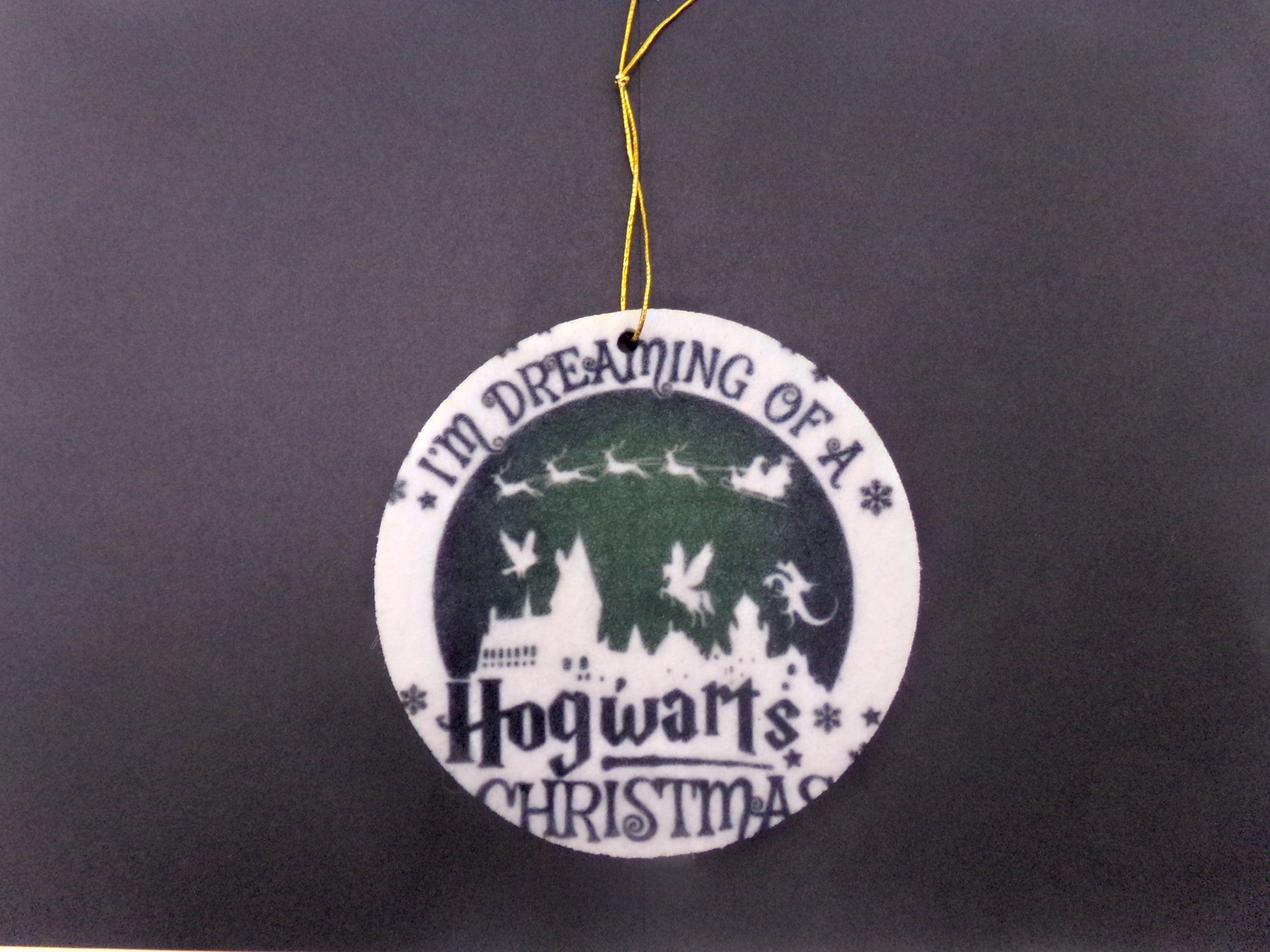 I'm Dreaming of a Hogwarts Christmas Felt Ornament