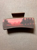 Nature scene sublimation hair clip