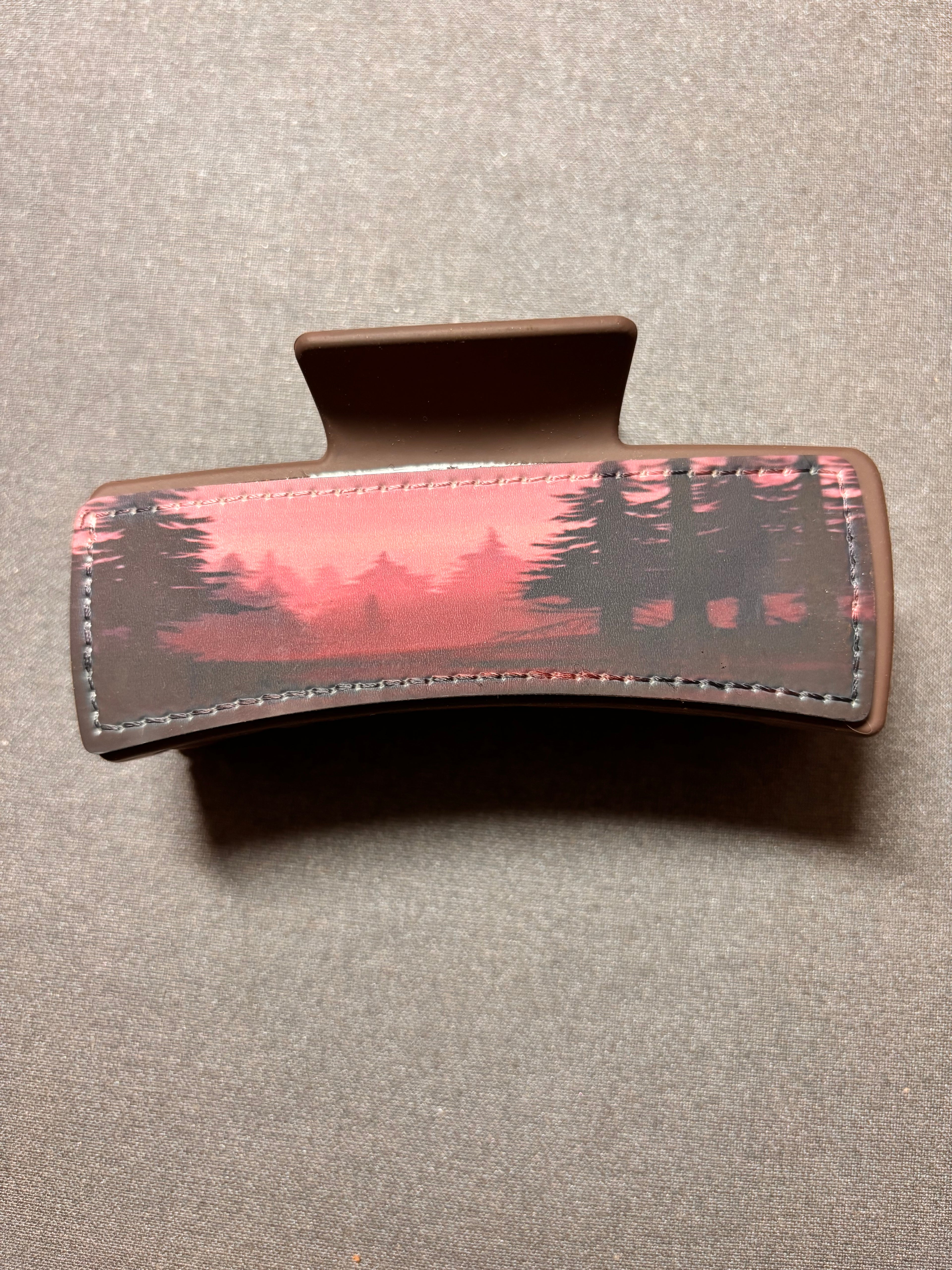 Nature scene sublimation hair clip