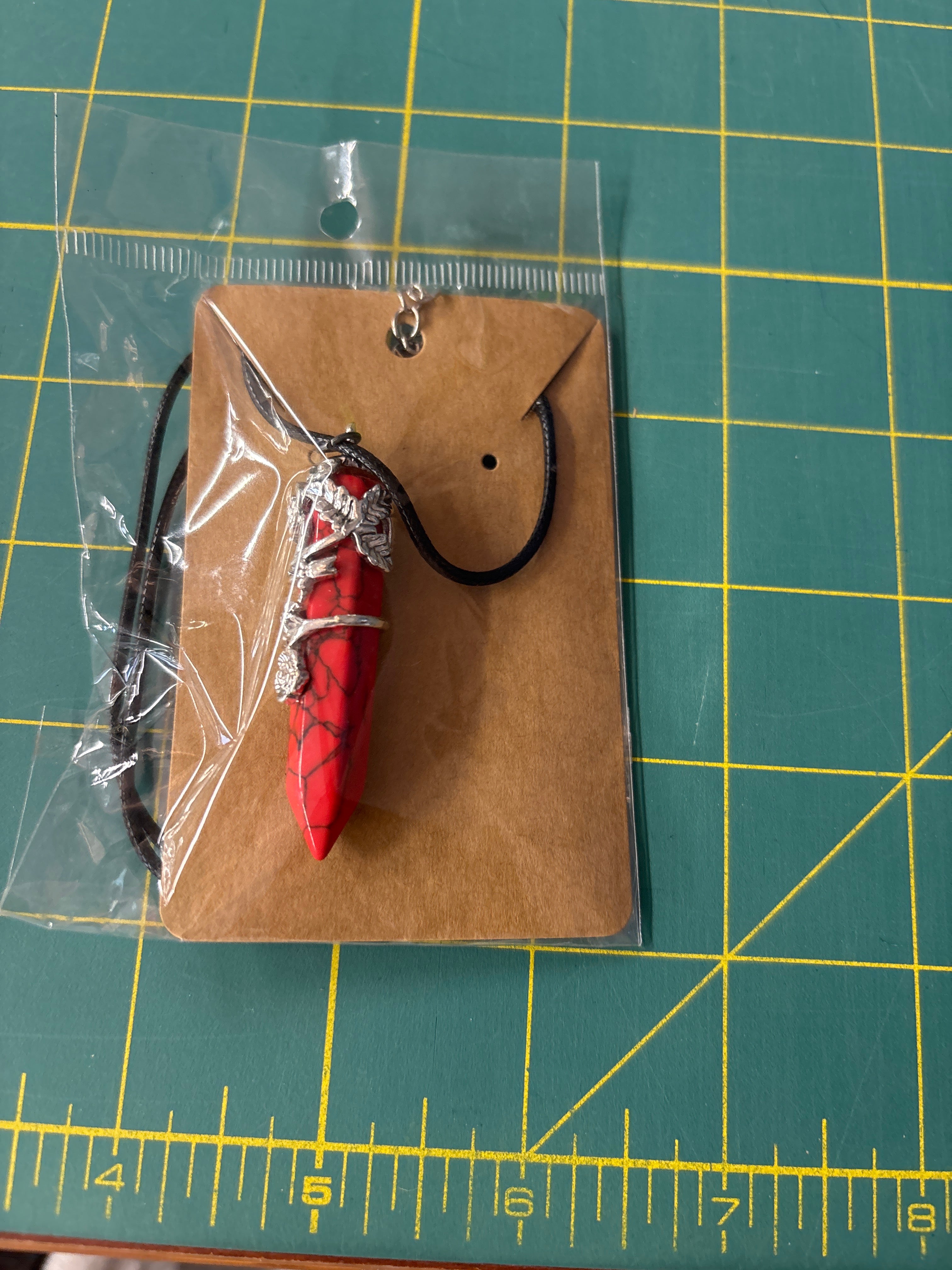 Red stone necklace