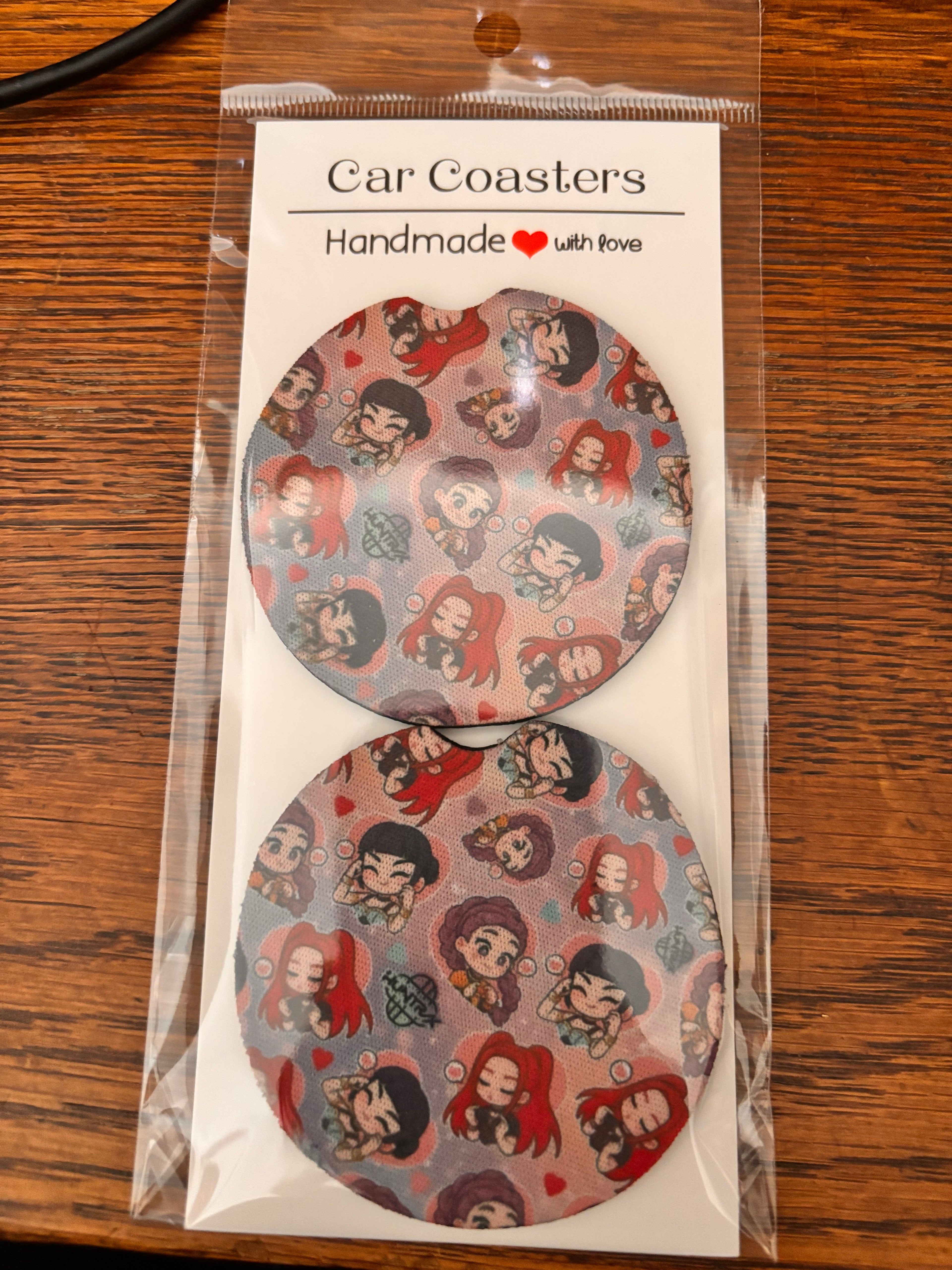 K-Pop Demon Hunters car coasters