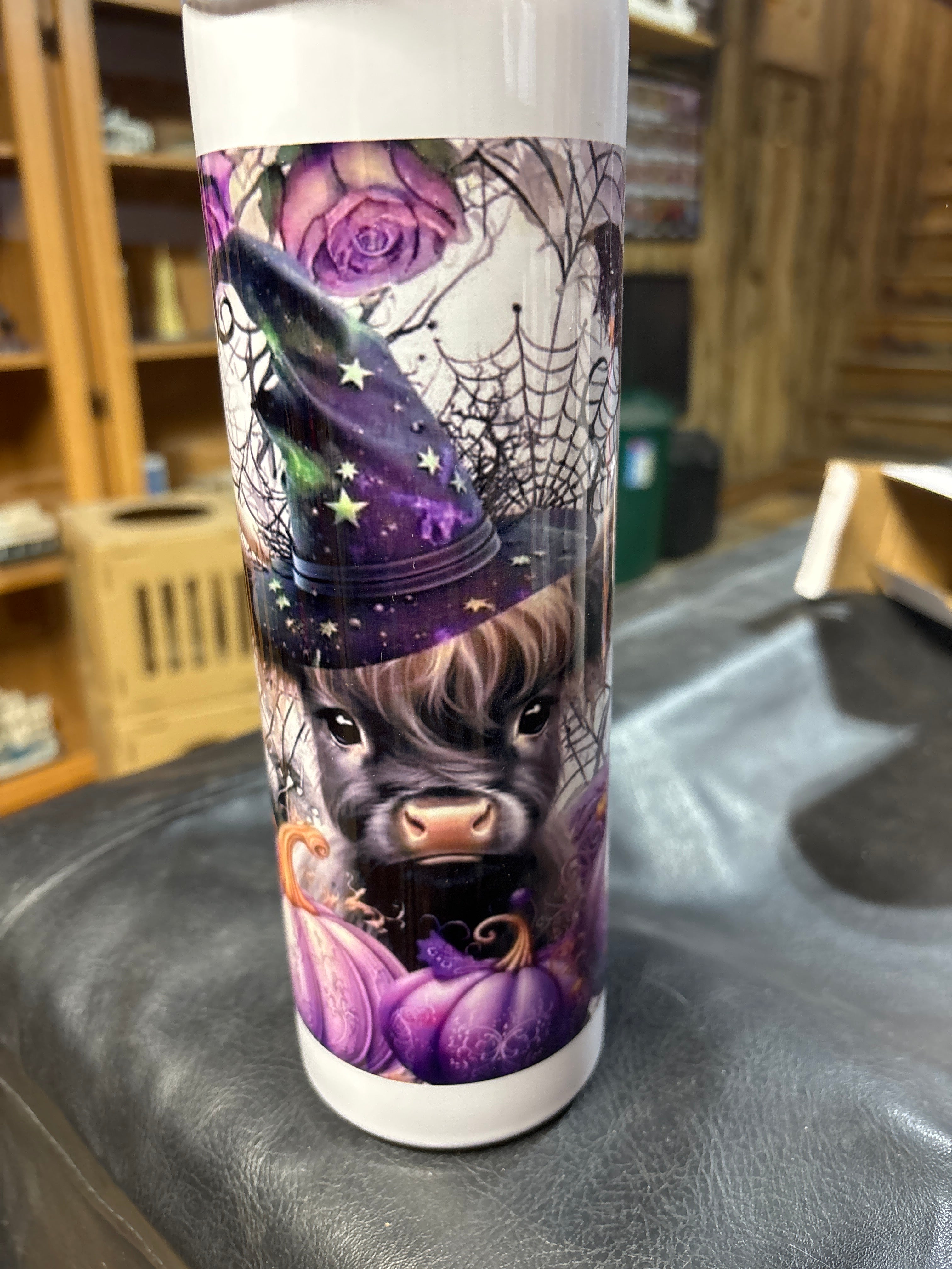 30oz Halloween cow tumbler