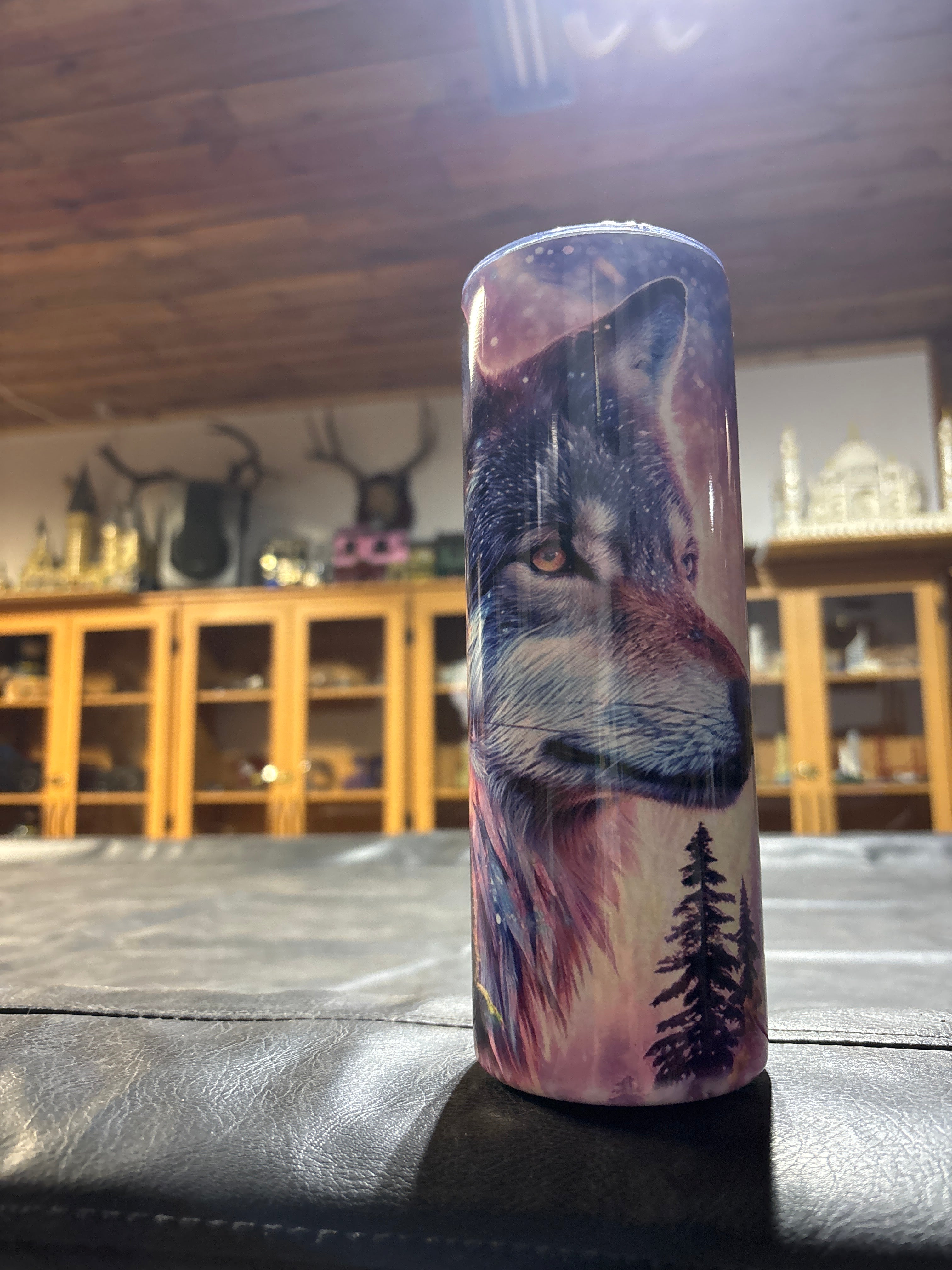 20oz wolf tumbler