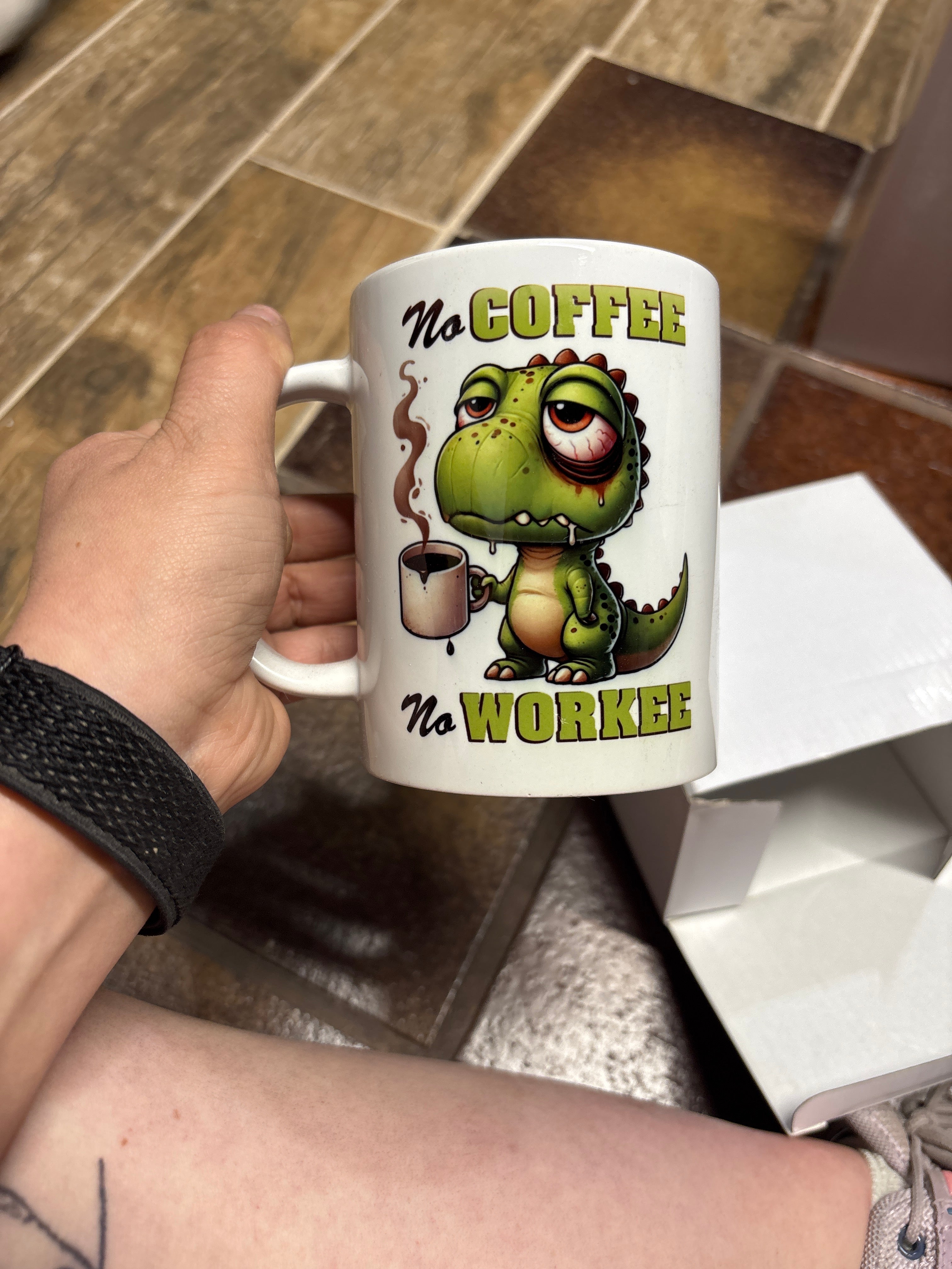 No coffee no workee coffee mug