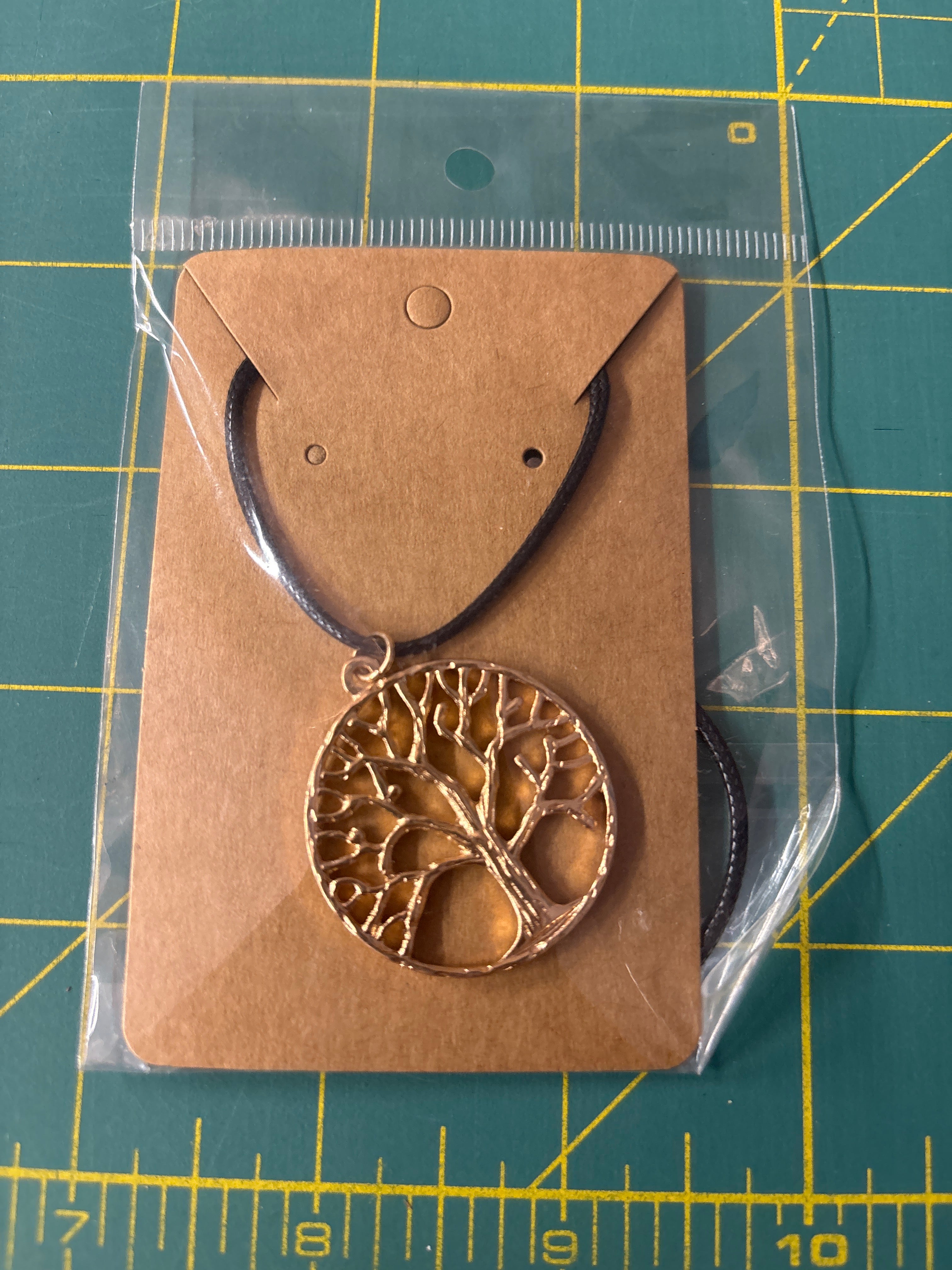 Gold tree of life necklace