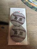 Baseball mom car coasters