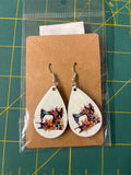 Sublimation sewing machine earrings