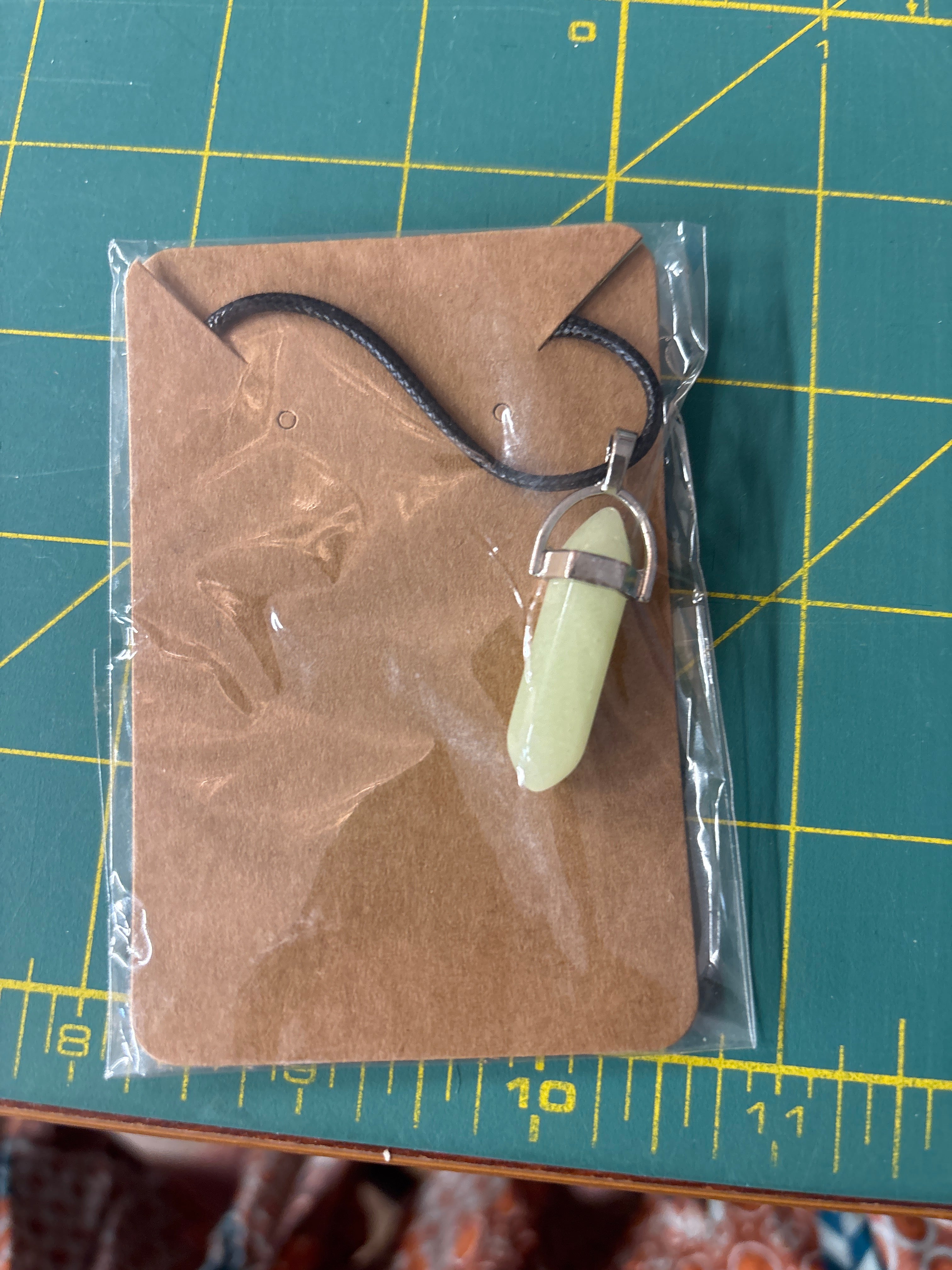 Glow In the dark gem necklace