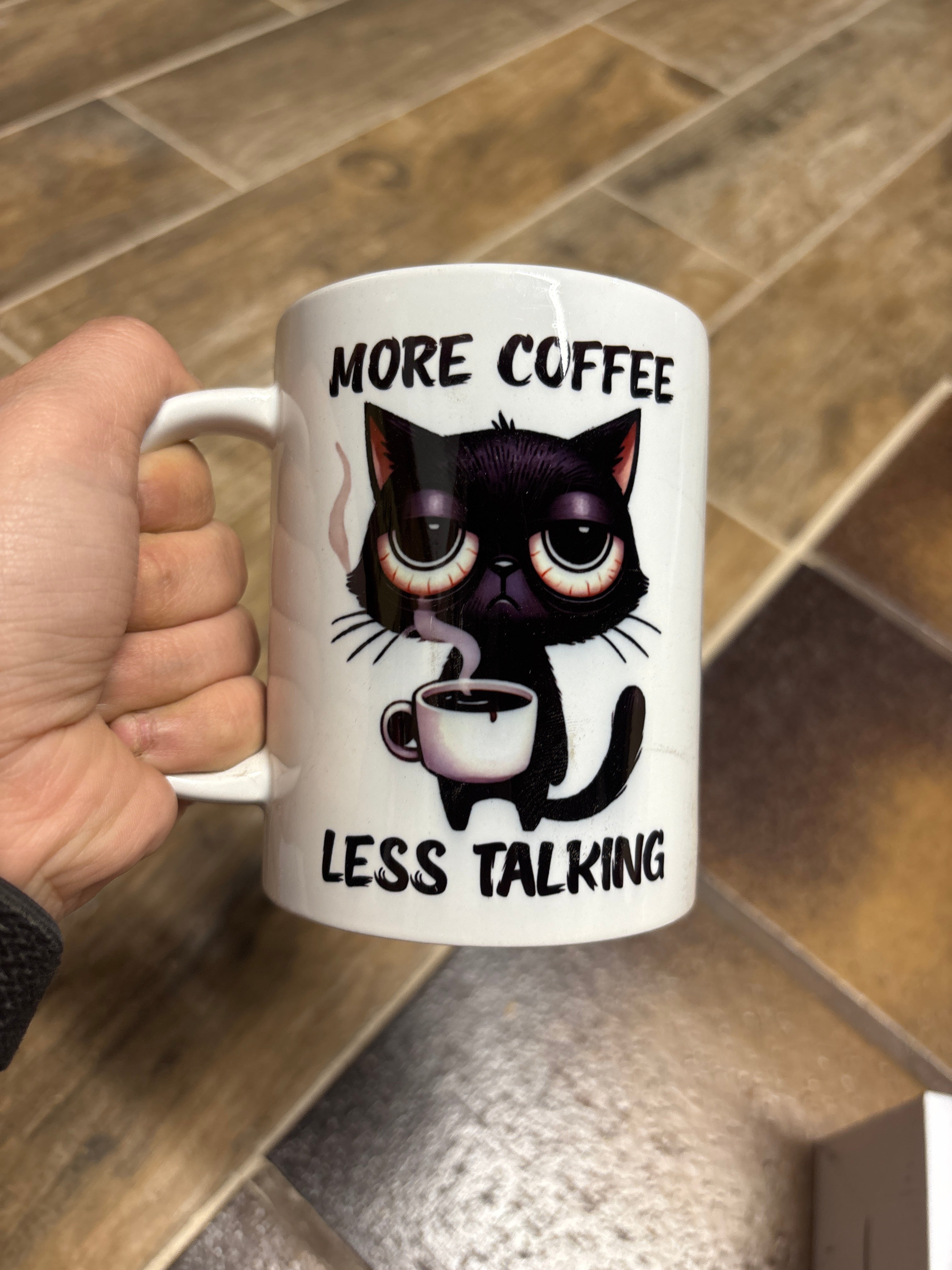 More coffee less talking coffee mug