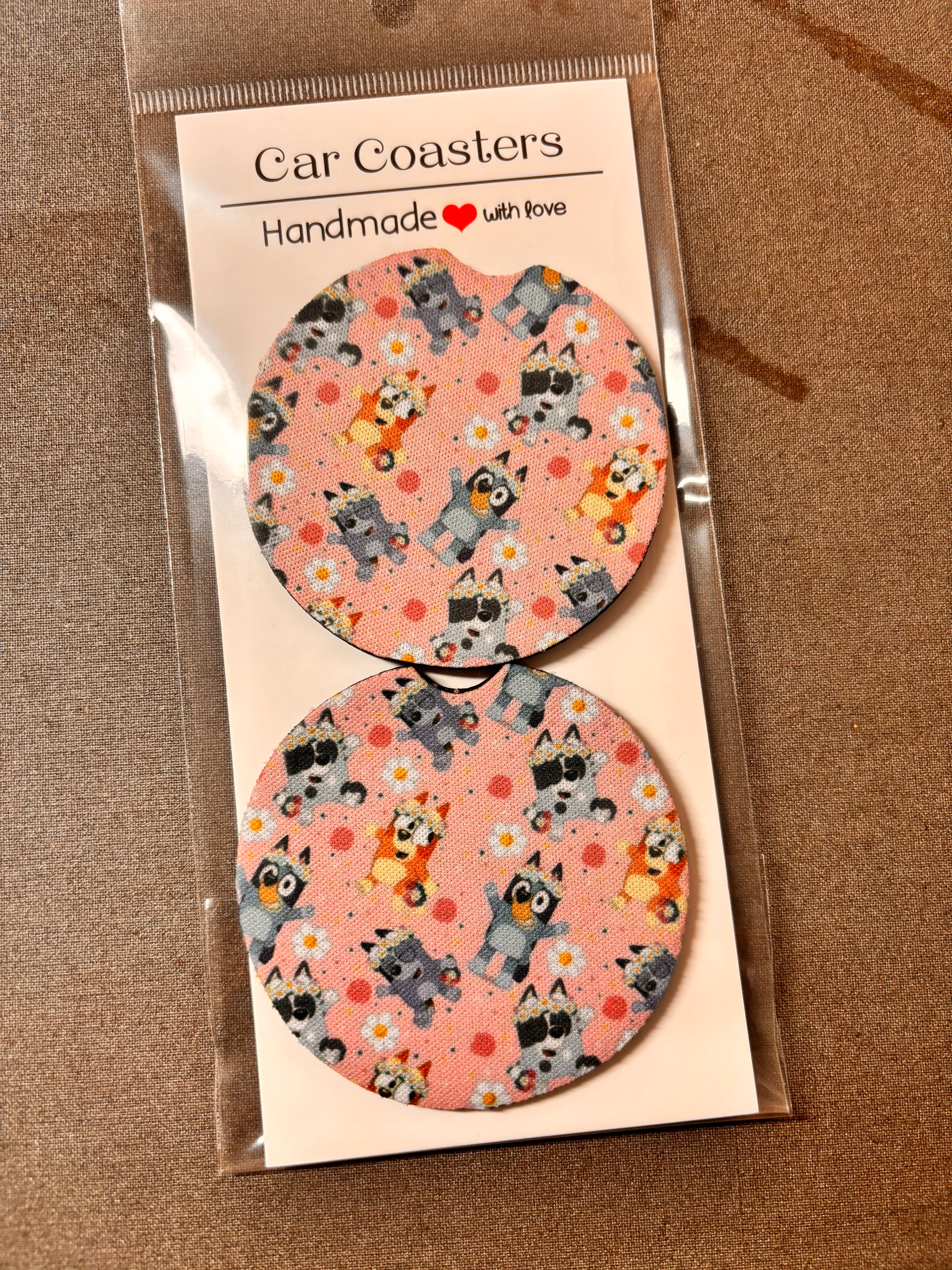 Bluey Car Coasters