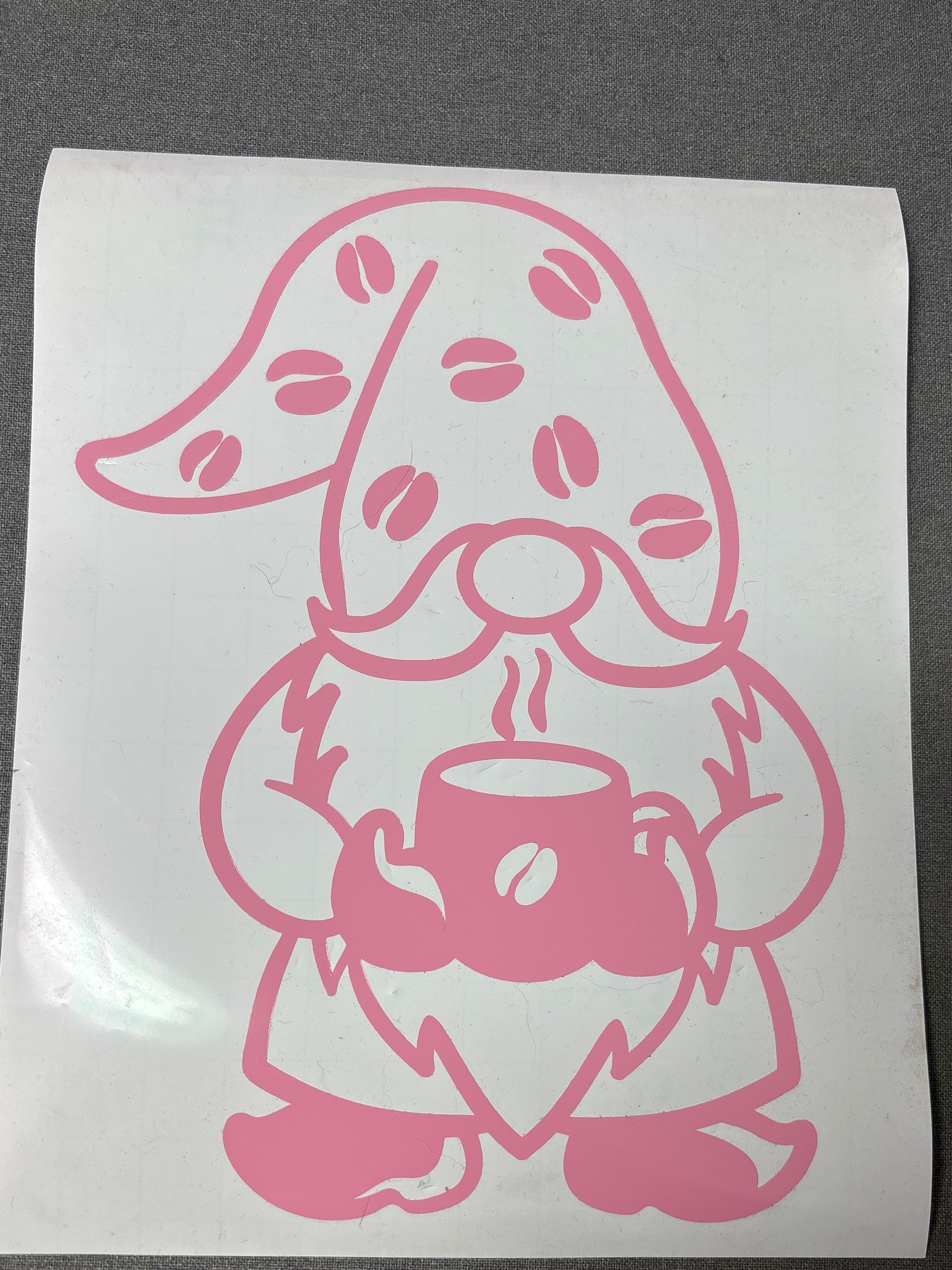 Coffee gnome decal