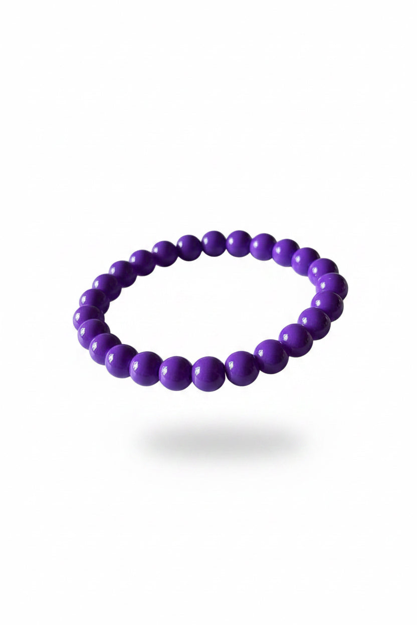 Purple beaded bracelet