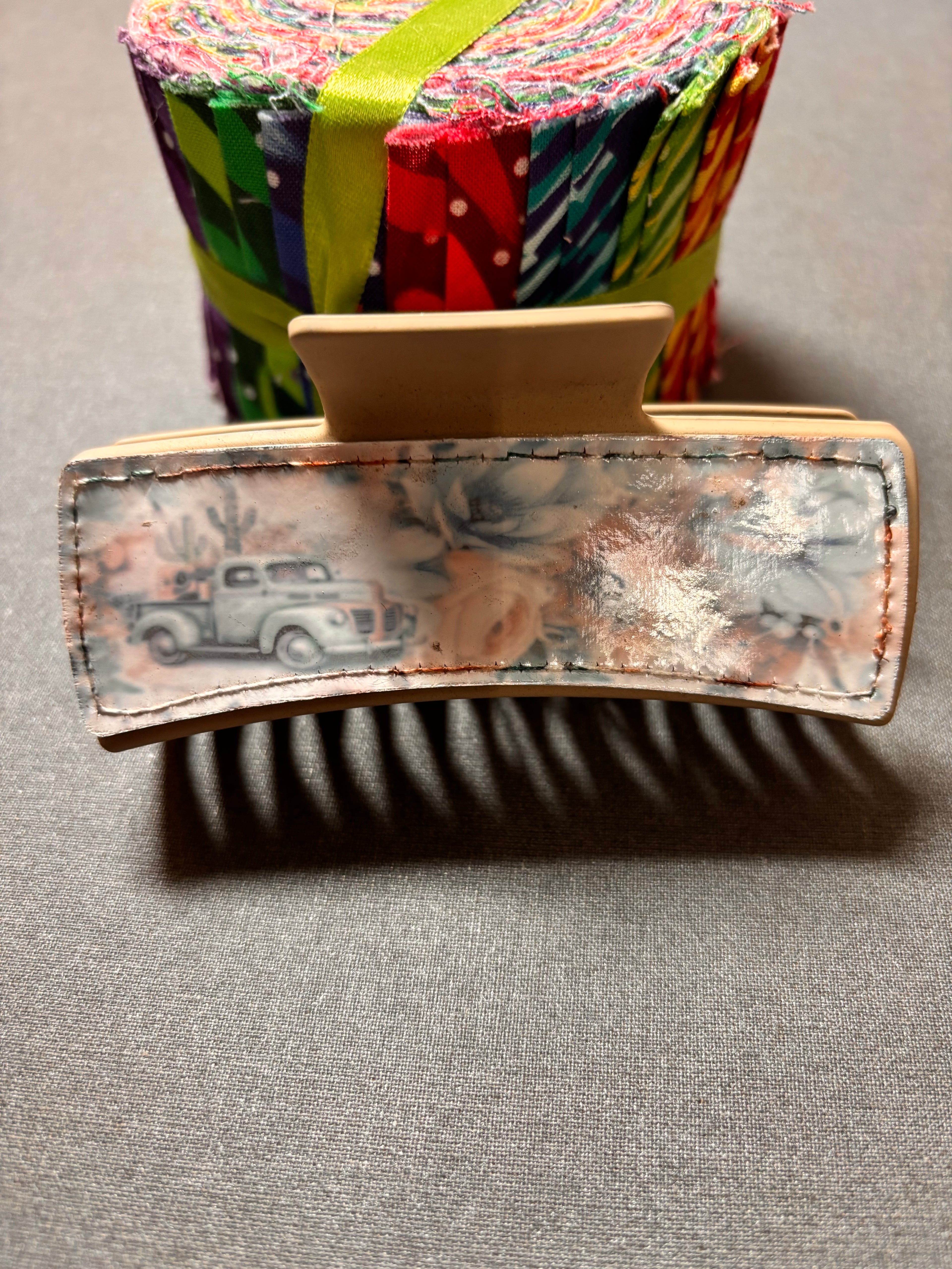 Faded sublimation hair clip