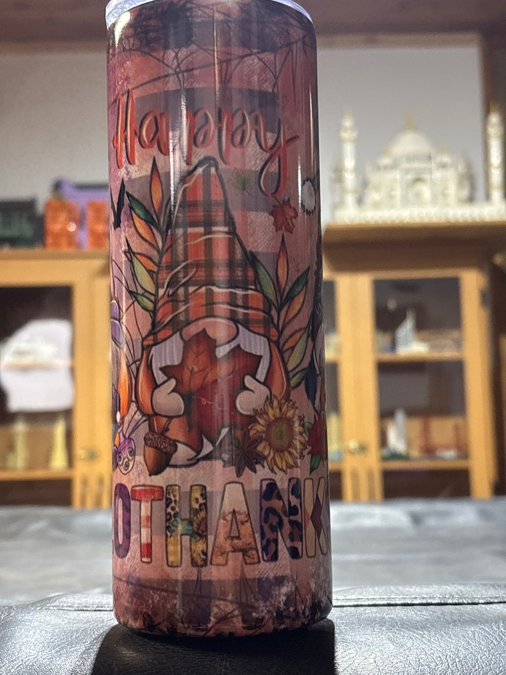 20oz happy hallothanksmas gnome tumbler