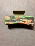 Green camo Sublimation hair clip