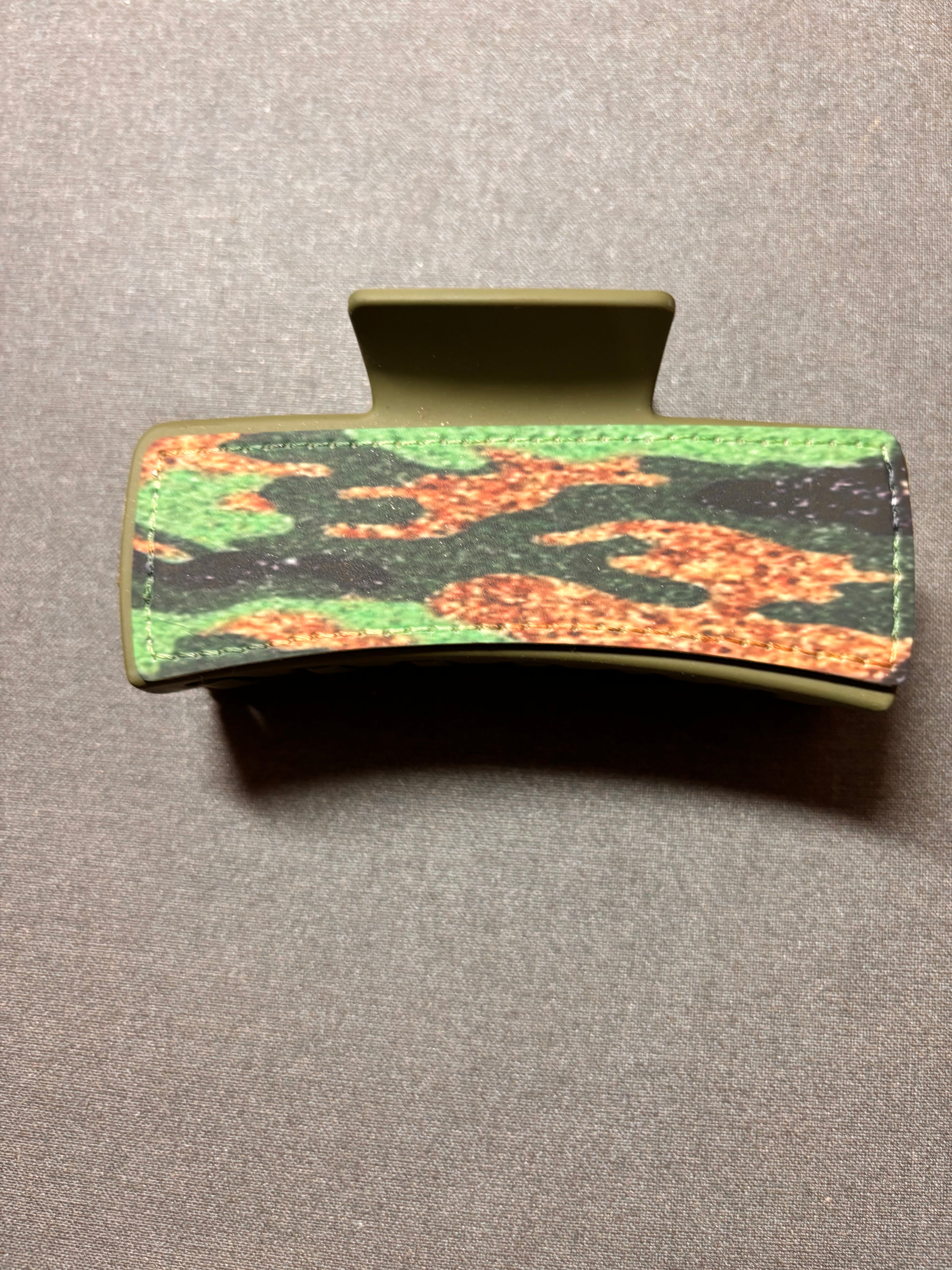Green camo Sublimation hair clip