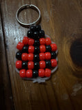 Beaded Ladybug Keychain