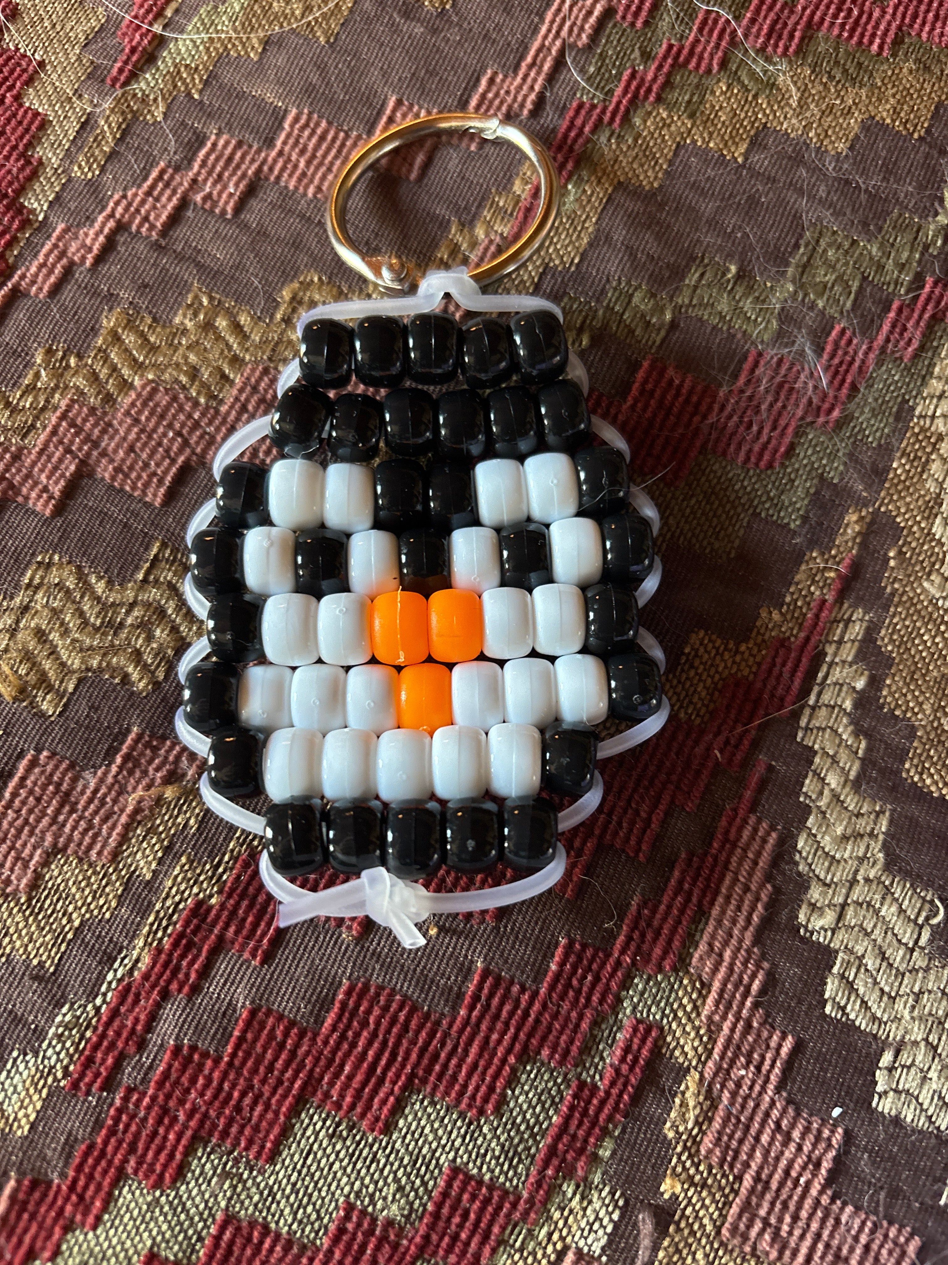 Beaded Penguin Keychain