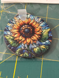 Sublimation sunflower keychain