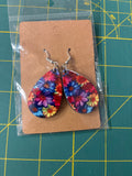 Sublimation flower earrings