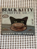Black kitty coffee co. Magnet