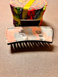 Pink, blue and Cowprint Hairclip