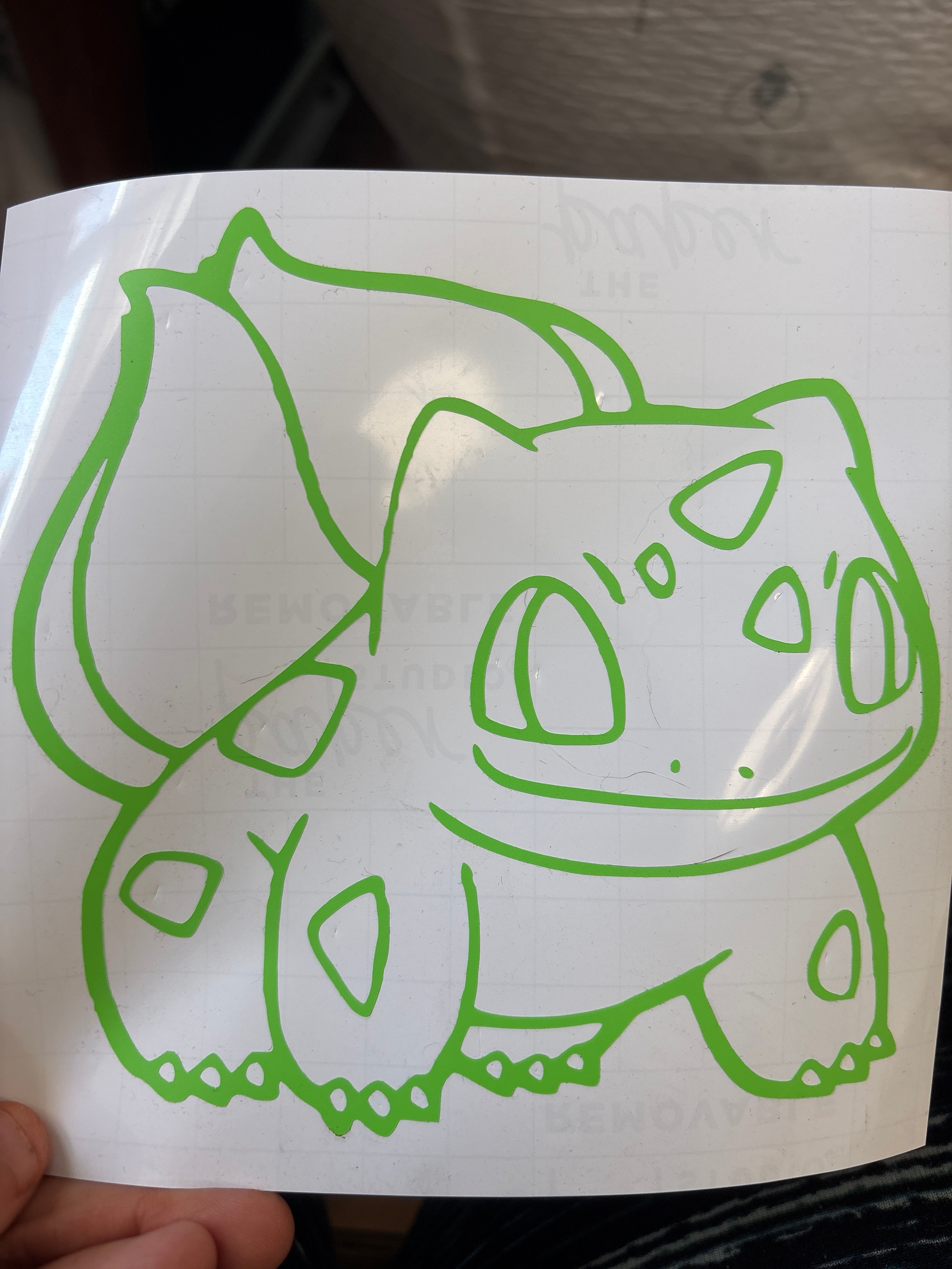 Bulbasur decal
