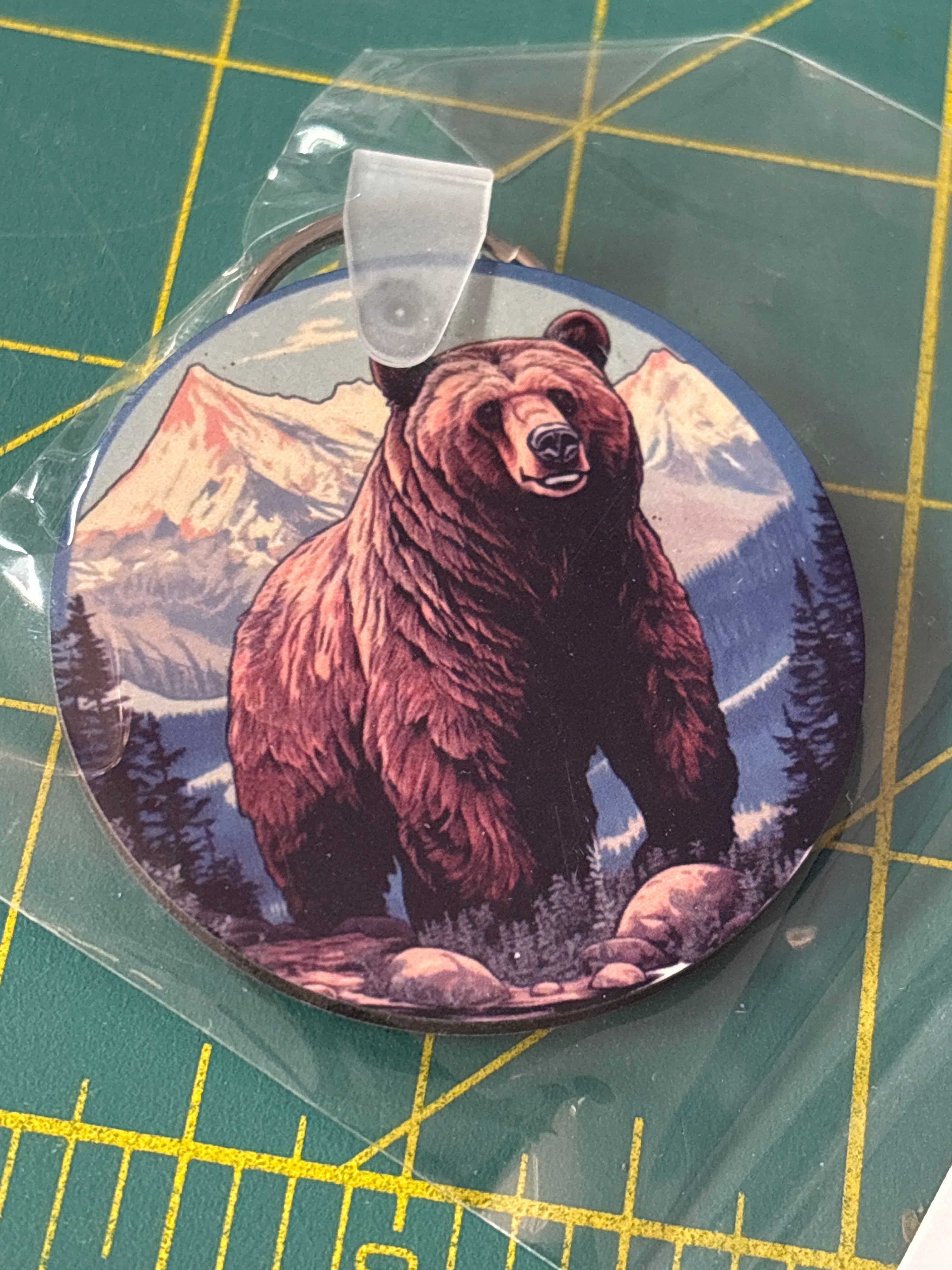 Sublimation Bear keychain