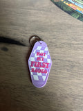 Not my first rodeo motel keychain