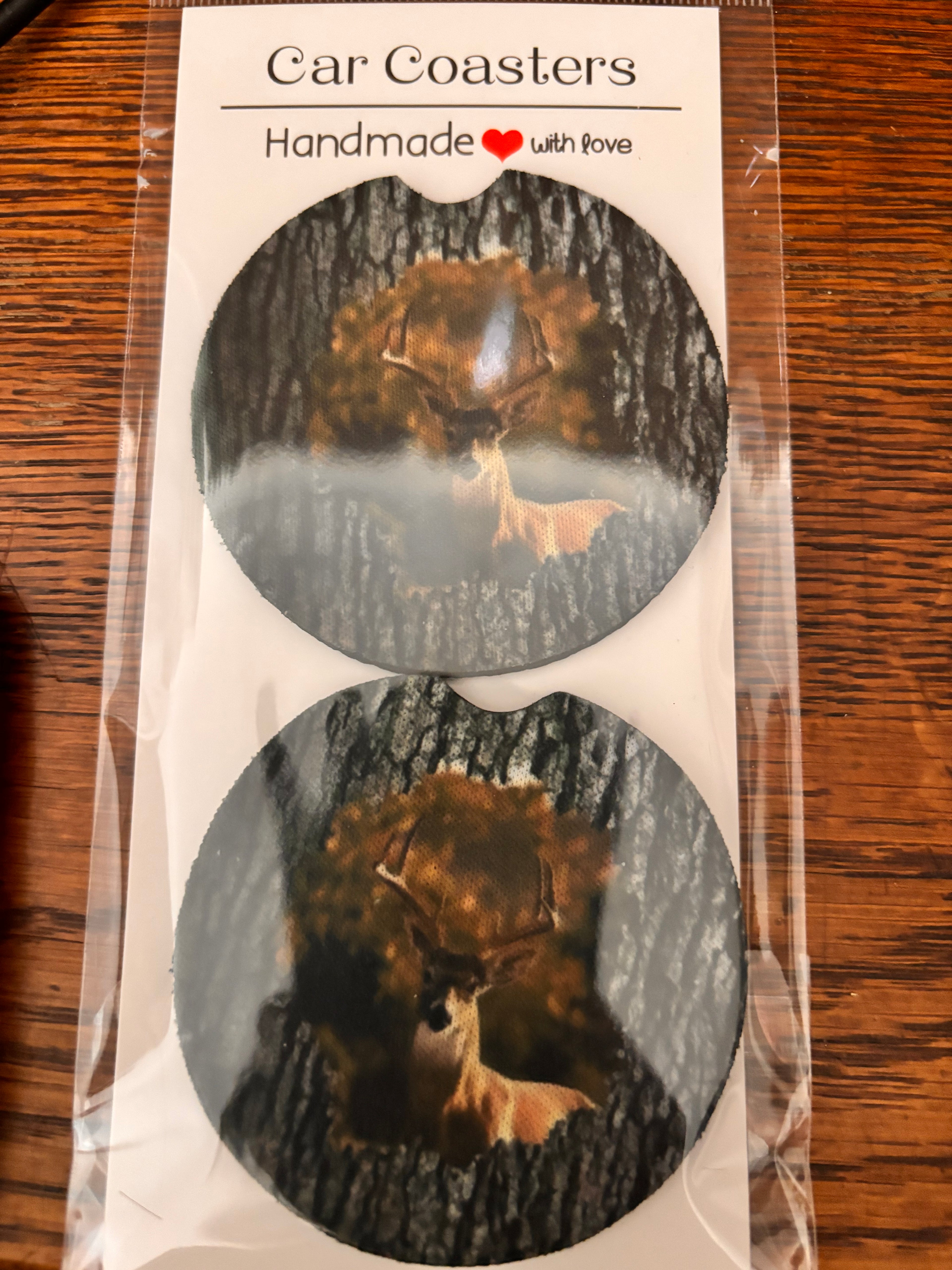 Deer Car Coasters