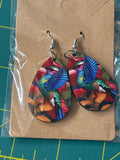Sublimation hummingbird earrings