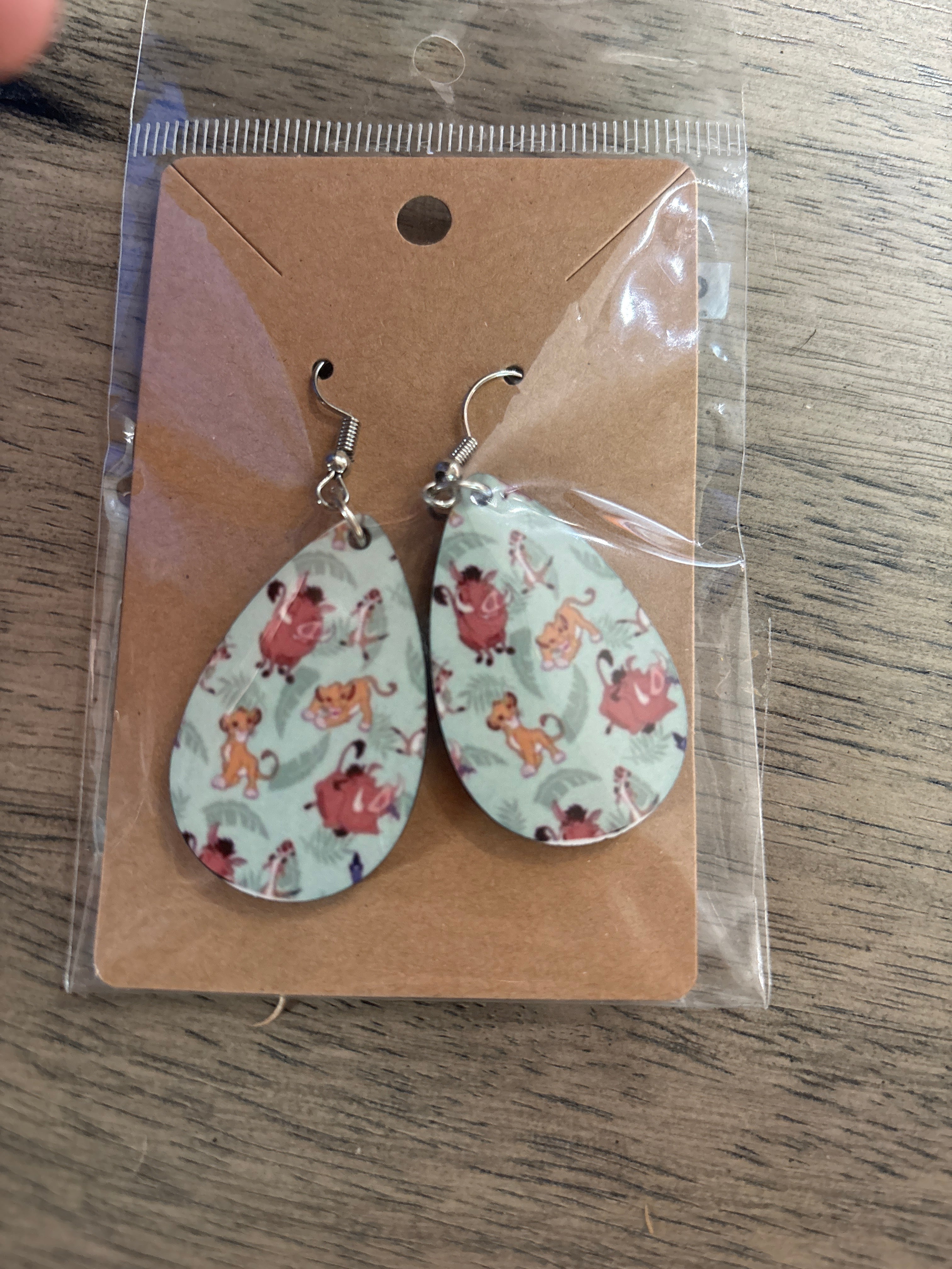 Lion king sublimation earrings