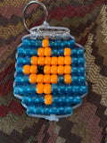 Beaded fishbowl keychain