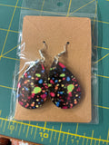 Sublimation splatter paint earrings