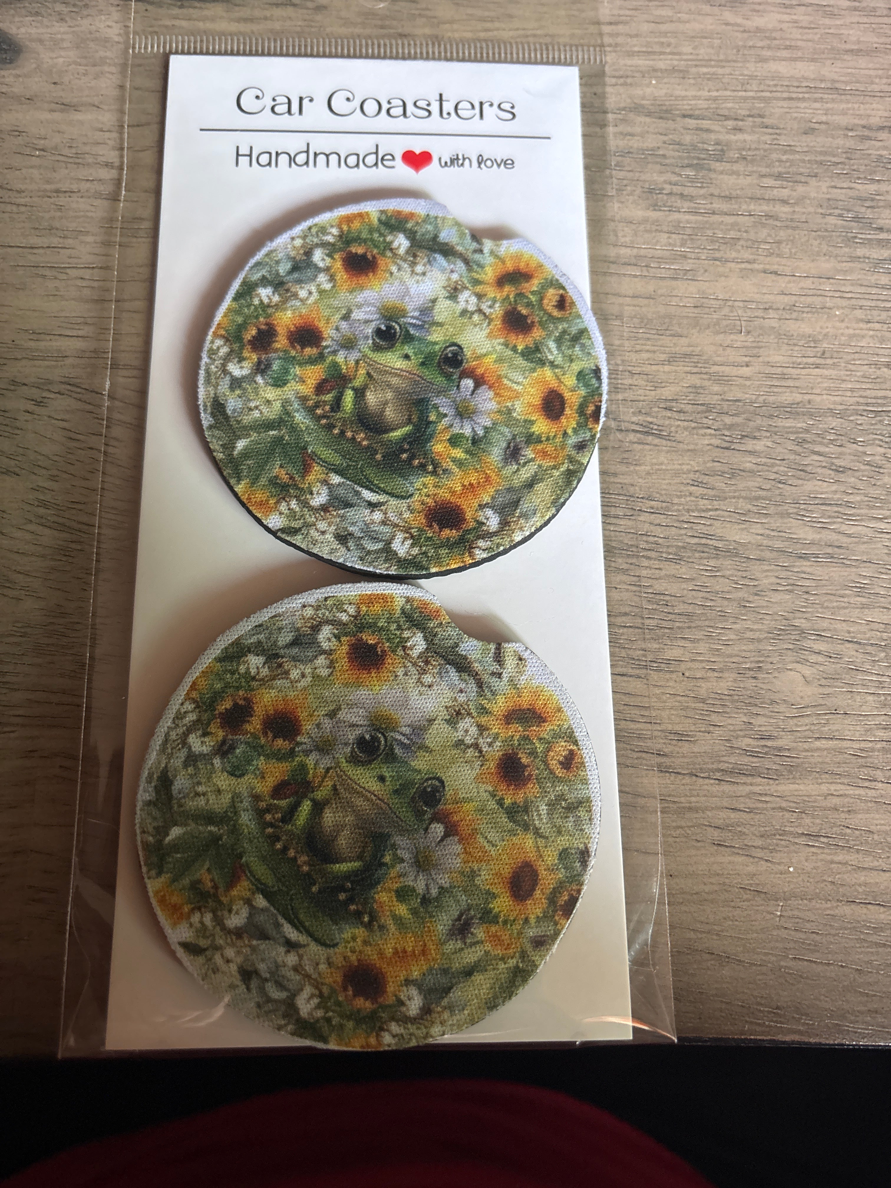 Frog car coasters
