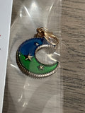 Gold moon charm
