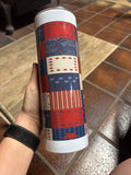 Quilted designed with 30 ounce Tumbler￼