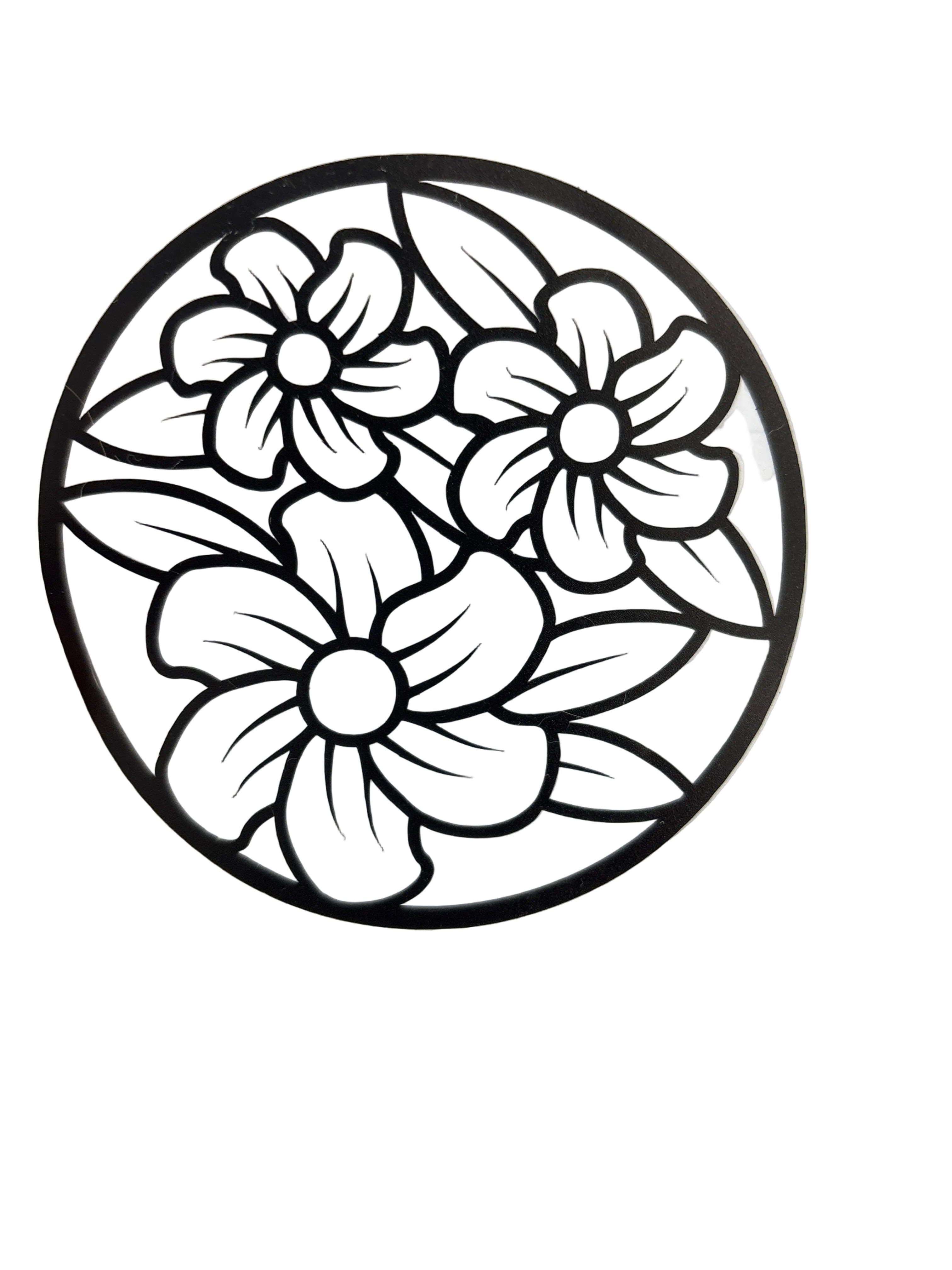 Flower decal