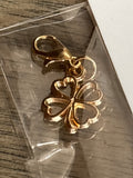 Gold 4 leaf clover charm