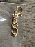 S gold charm