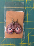 Sublimation bull skull earrings
