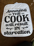 Annoying the cook hot pad