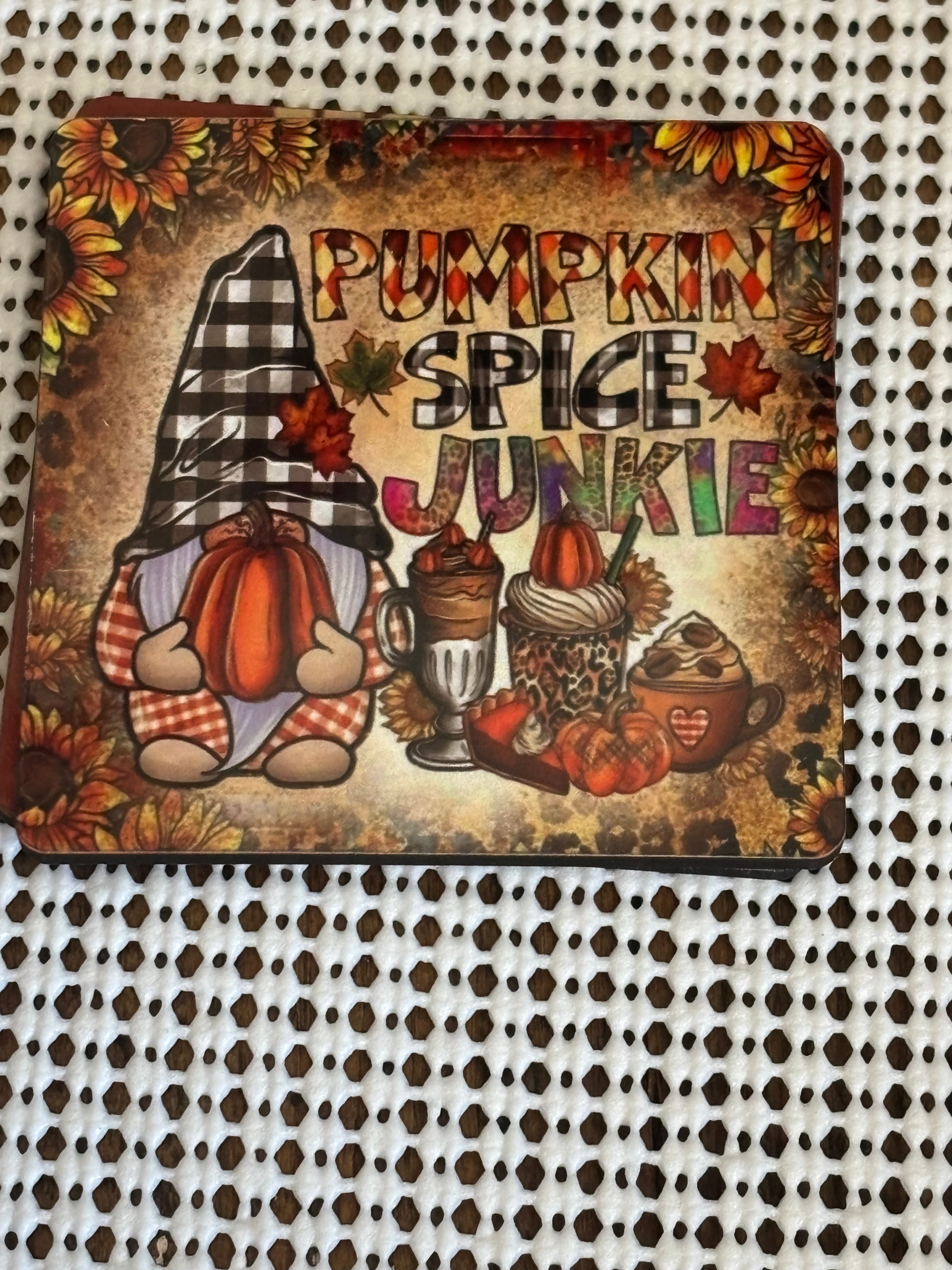 Pumpkin spice gnome magnet