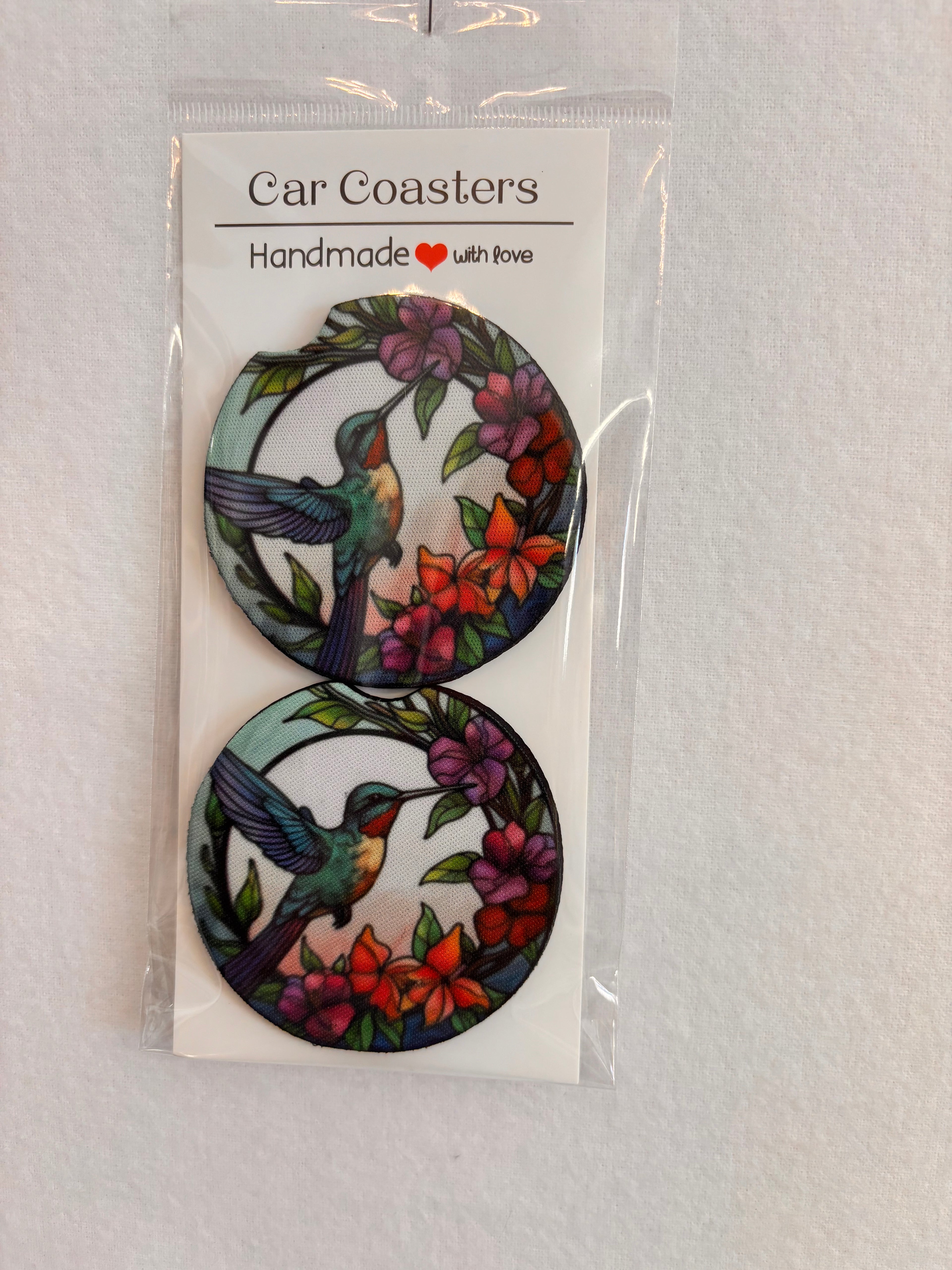 Hummingbird Car Coasters